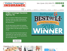 Tablet Screenshot of cottencoverage.com